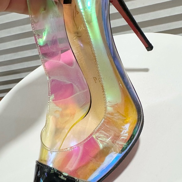 🌺 CHRISTIAN LOUBOUTIN🌺 Iridescent PVC Debout Size: 36.5 - Picture 14 of 16